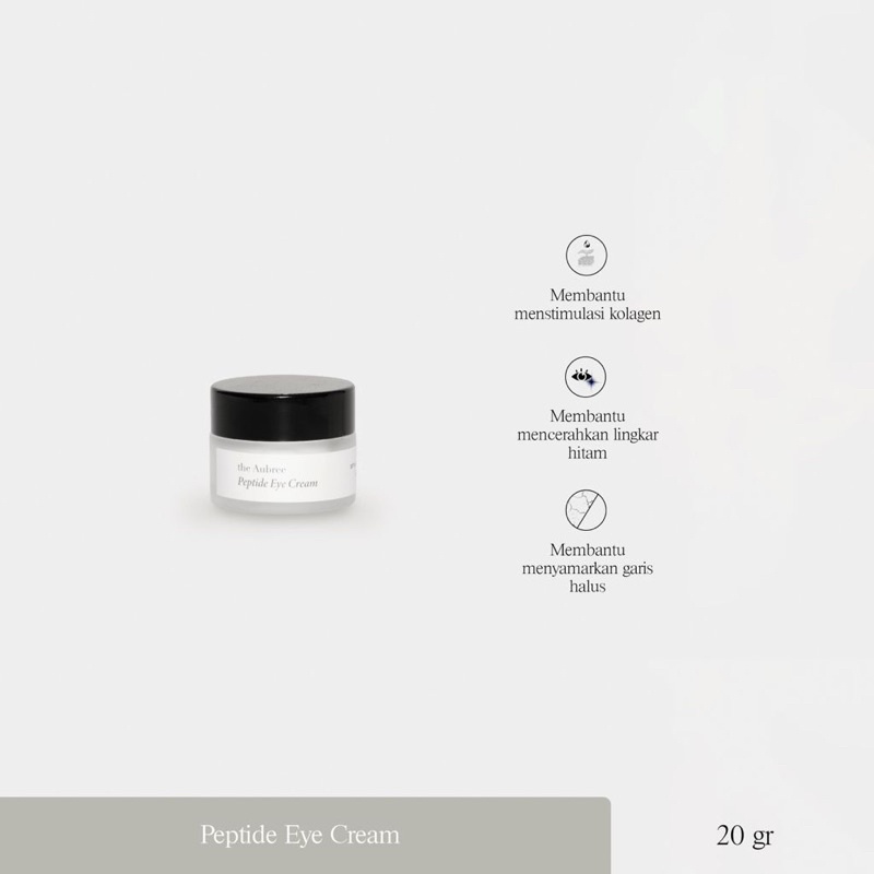 the Aubree Peptide Eye Cream 20gr |cream mata bpom