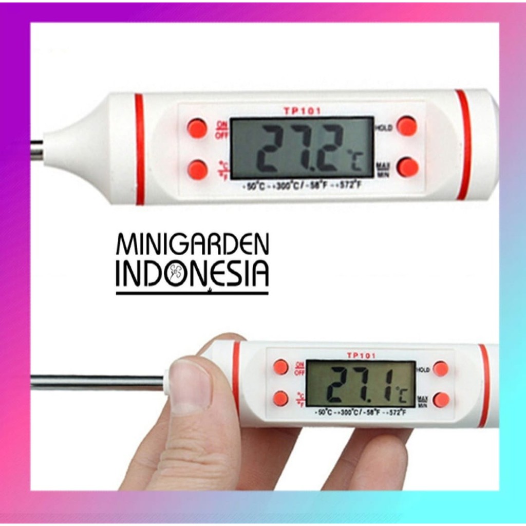 Thermometer Digital untuk akuarium / laboratorium / praktikum / hidroponik / polutry AU006