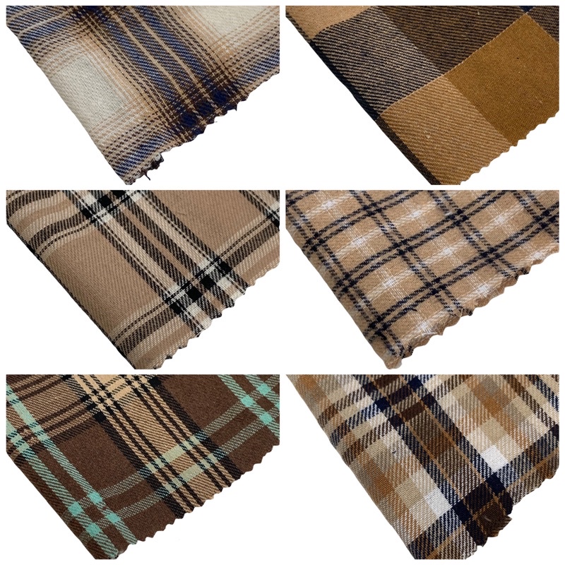 Kain Katun Flanel Kemeja/Kemeja Import