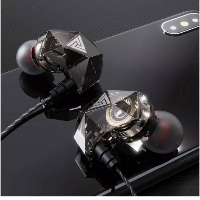 [Dikirim dari Jakarta] QKZ AK2 Sports Running Fashion In-ear Diamond Earphone HIFI Music Bass