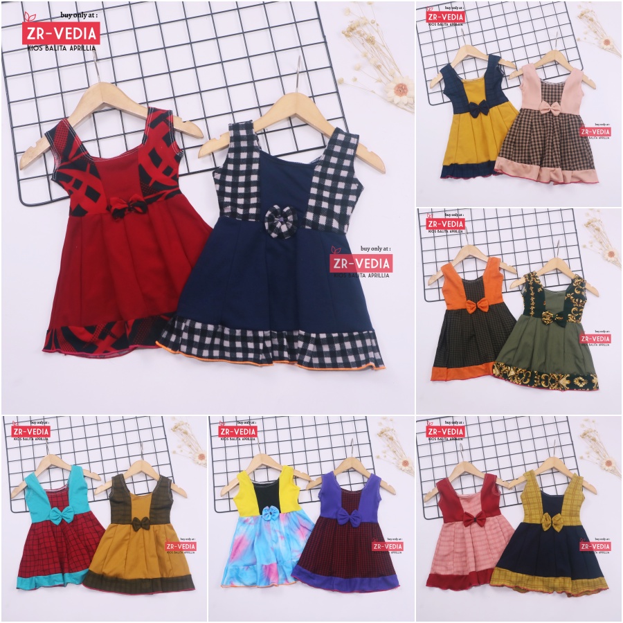 (0-6 Bulan) Dress Aurora Baby New Born / Dres Anak Perempuan Yukensi Baju Pakaian Bayi Import Murah