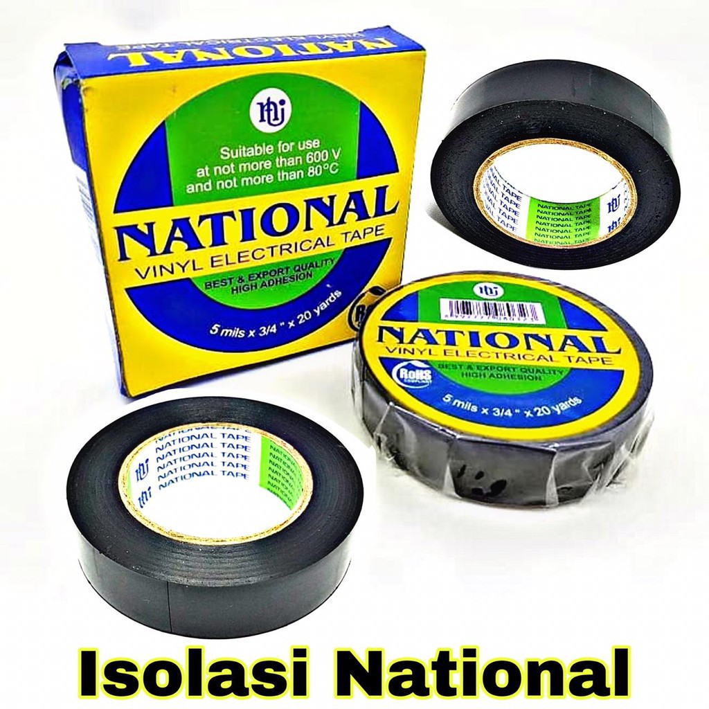 

Isolasi Listrik National Selotip Tape