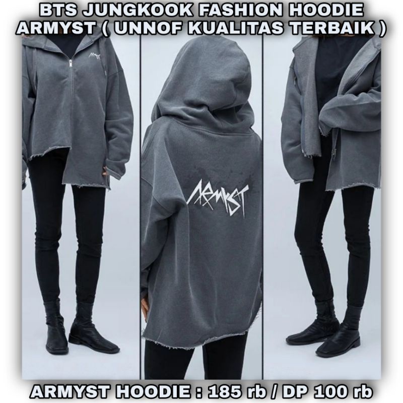 BTS JUNGKOOK TAEHYUNG FASHION HOODIE ARMYST ( UNNOF KUALITAS TERBAIK )