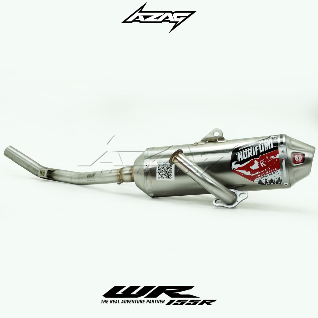 KNALPOT NORIFUMI ROCKET 4 INDONESIA EDITION STAINLESS ORIGINAL WR 155R