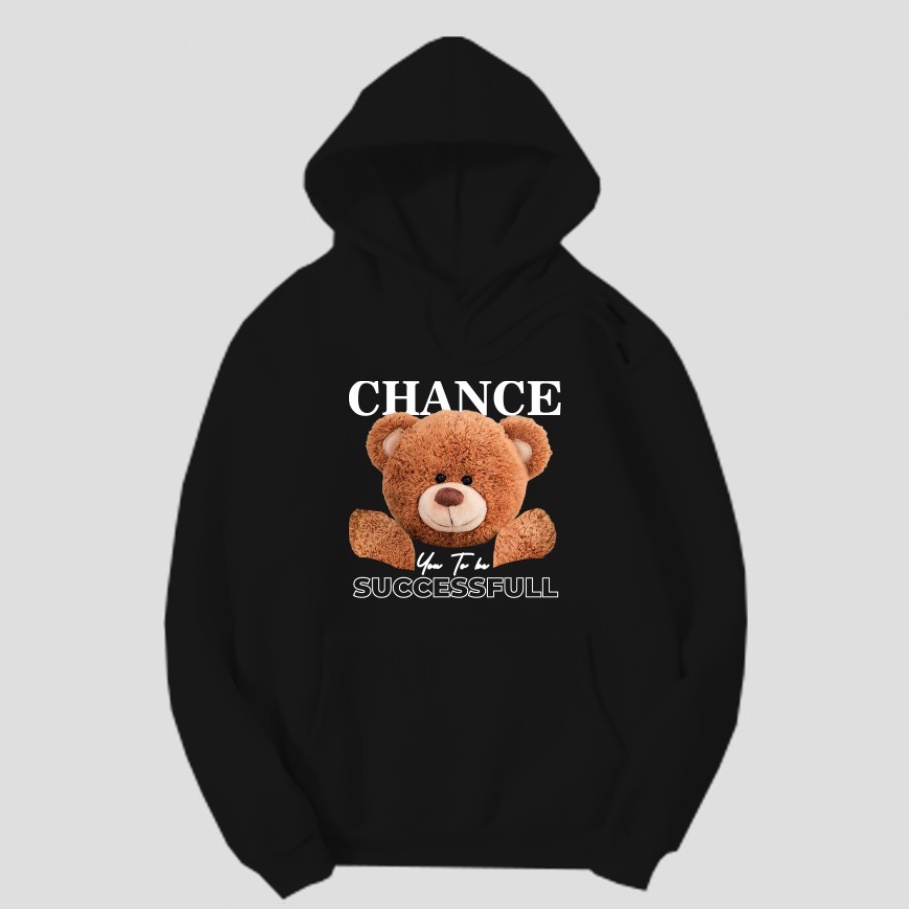 Chance Bear Hoodie - Hoodie Beruang Unisex