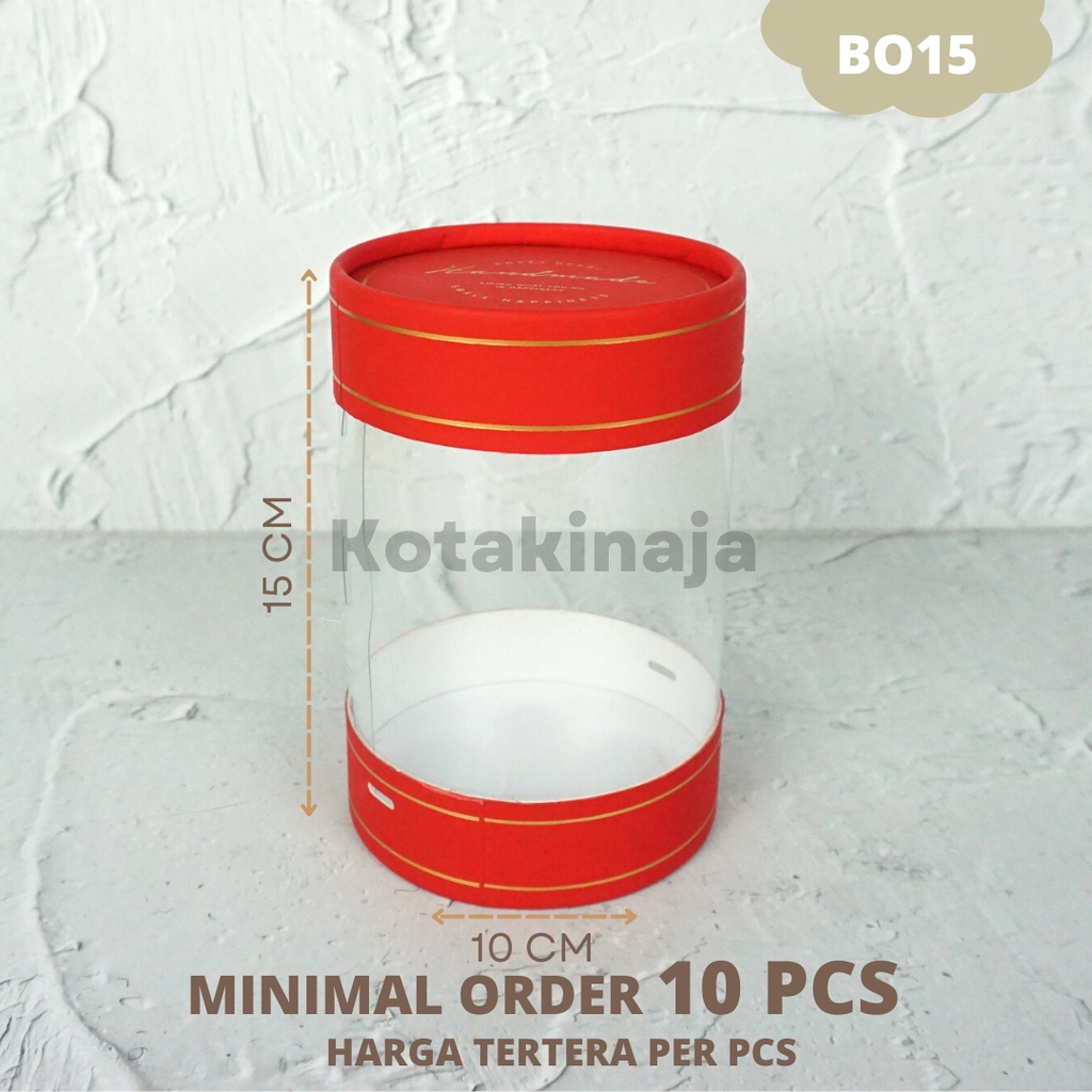 Box Mika Transparan / Tabung Mika Transparan / Bloom Box Transparan / Tabung Bulat I BO15
