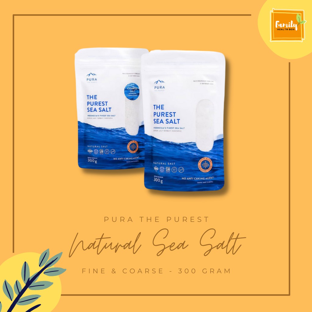

Pura Sea Salt Fine (Halus) / Pura Sea Salt Coarse (Kasar) 300 gram Garam Laut