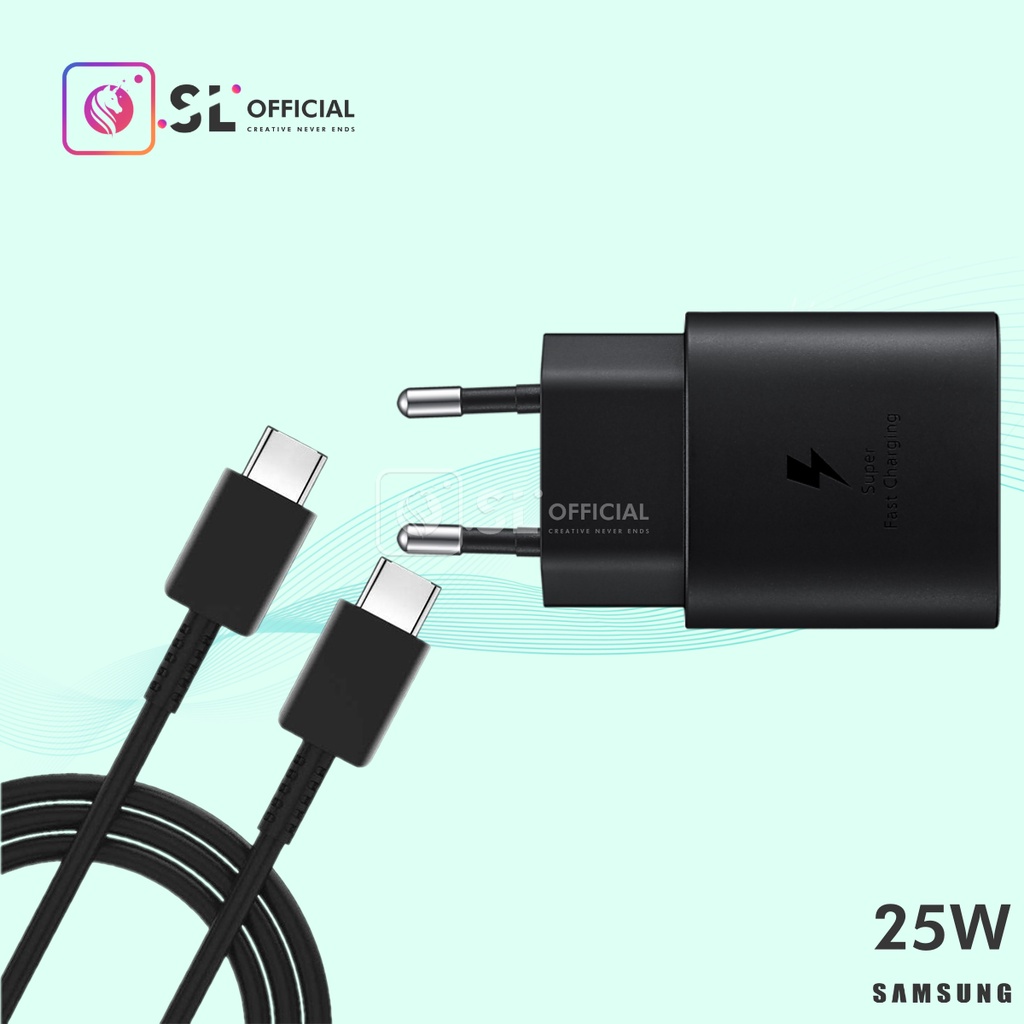 CHARGER SAMSUNG ORIGINAL Fast Charging Type C to Type C FOR Note 10, Note 10+, A70 / S20 / S20 FE / S20+ / S21