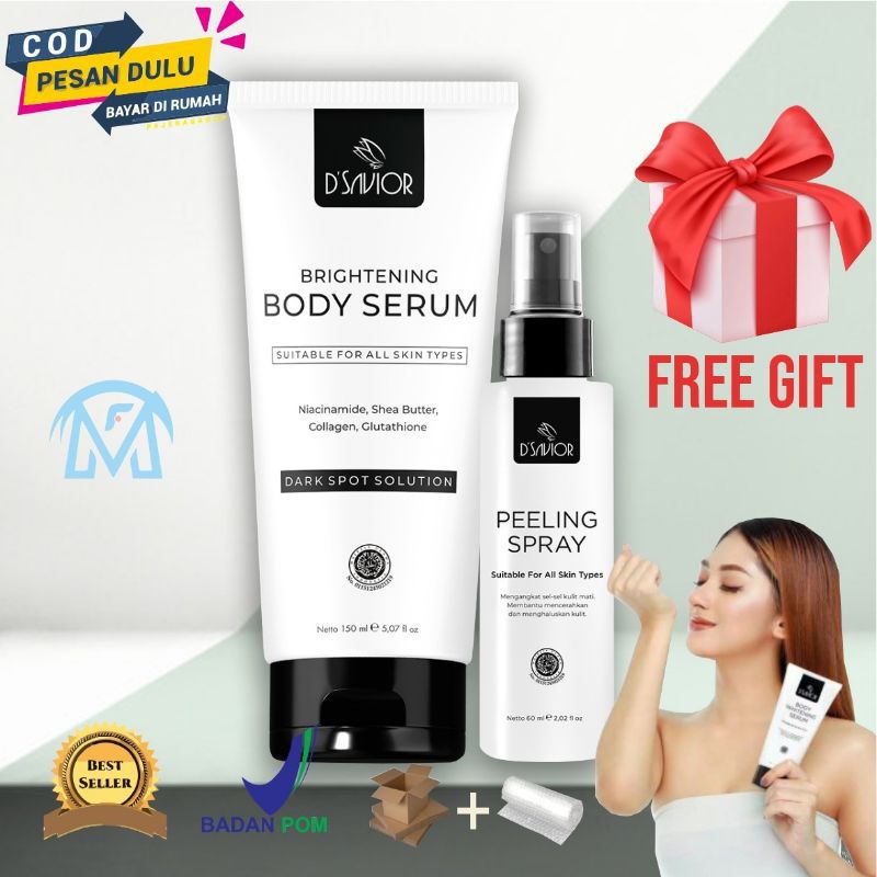 Dsavior Body Whitening Serum Lotion Pemutih Kulit Badan