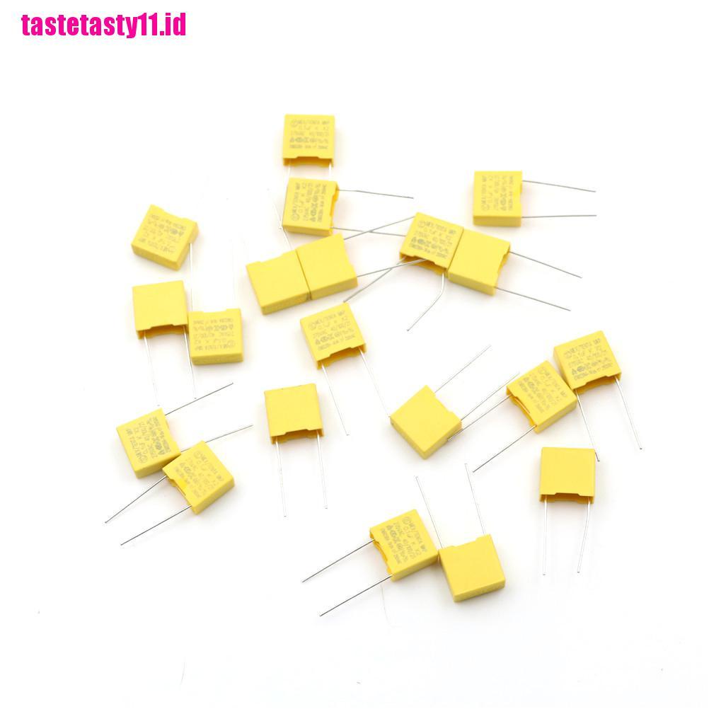 【TTID】20Pcs 0.1UF X2 104 100NF 275V 10mm Regulation DIP Polypropylene Film Capa