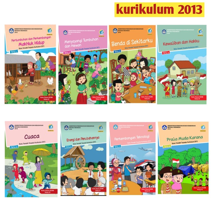 

❤BISA COD❤ Buku SD/MI Tematik kelas 3 Tema 1,2,3,4,5,6,7,8