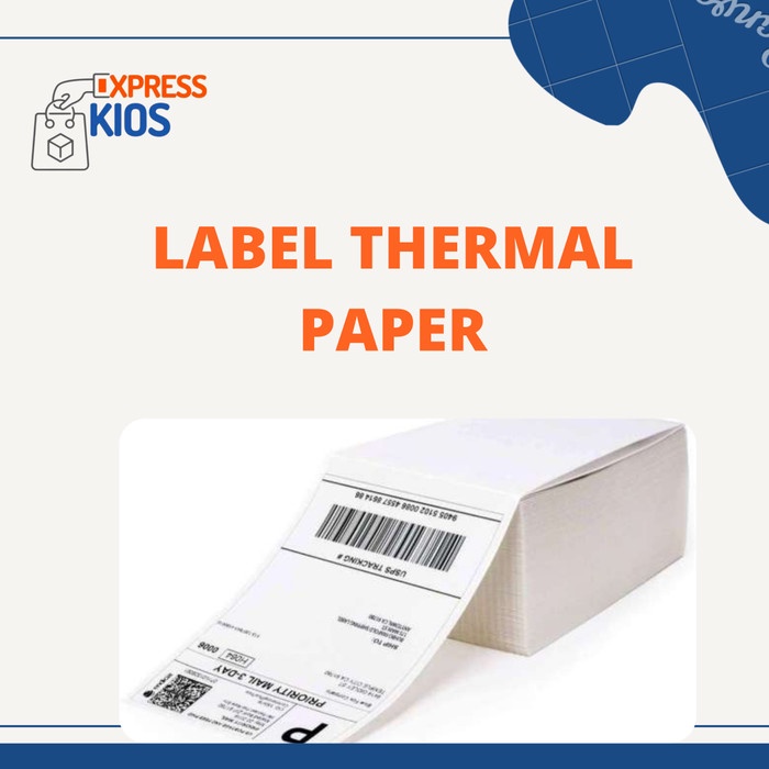 MURAH LABEL THERMAL PAPER 100x150mm / KERTAS STIKER THERMAL 100x150mm