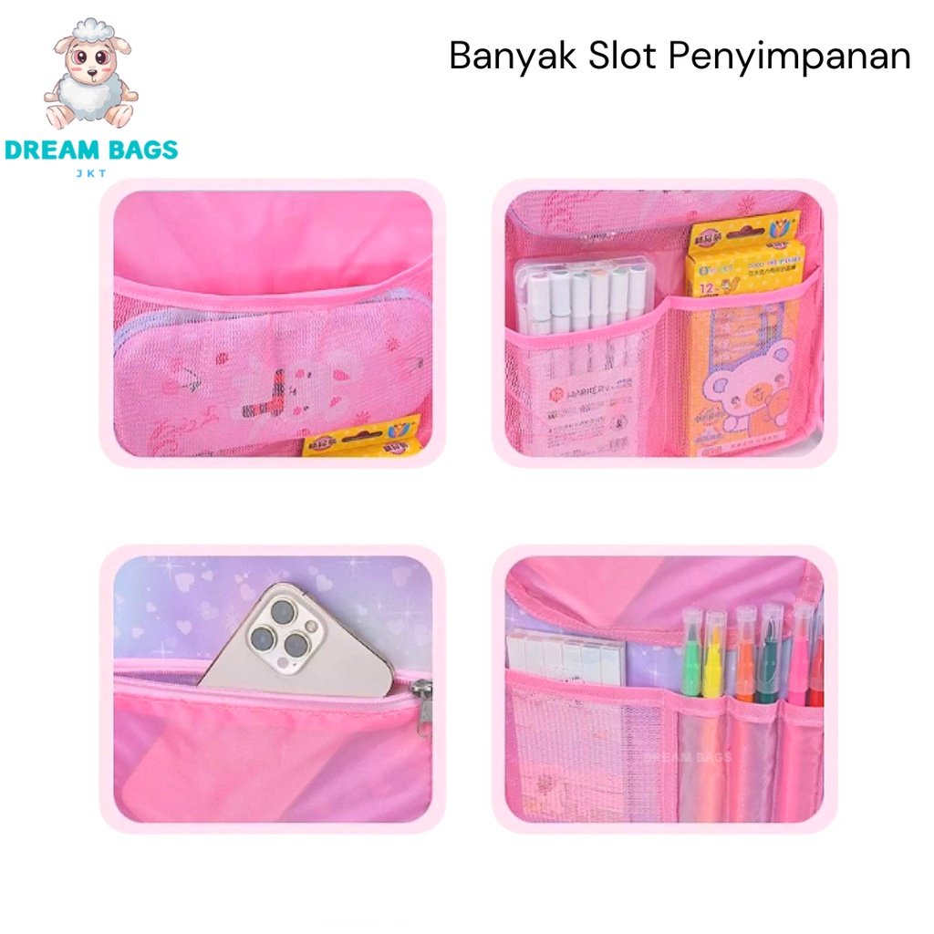 Dream Bags Tas Anak Perempuan Remaja DB-CS042 Tas Remaja Tas Sekolah Ransel Remaja Perempuan