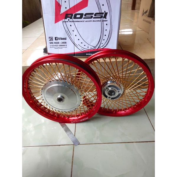 velg paketan Mio, Mio j dan Fino jari jari Rapat/jari seribu ring 14x160/140