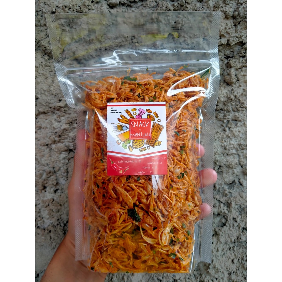 

BAWANG GORENG KRIUK SUMENEP PREMIUM/RASA ORIGINAL/ASIN DAUN JERUK/PEDAS ASIN DAUN JERUK