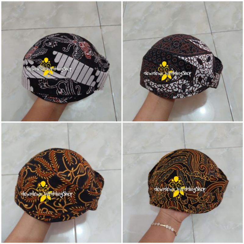 Blangkon Solo - Motif Batik / Setelan Jarik