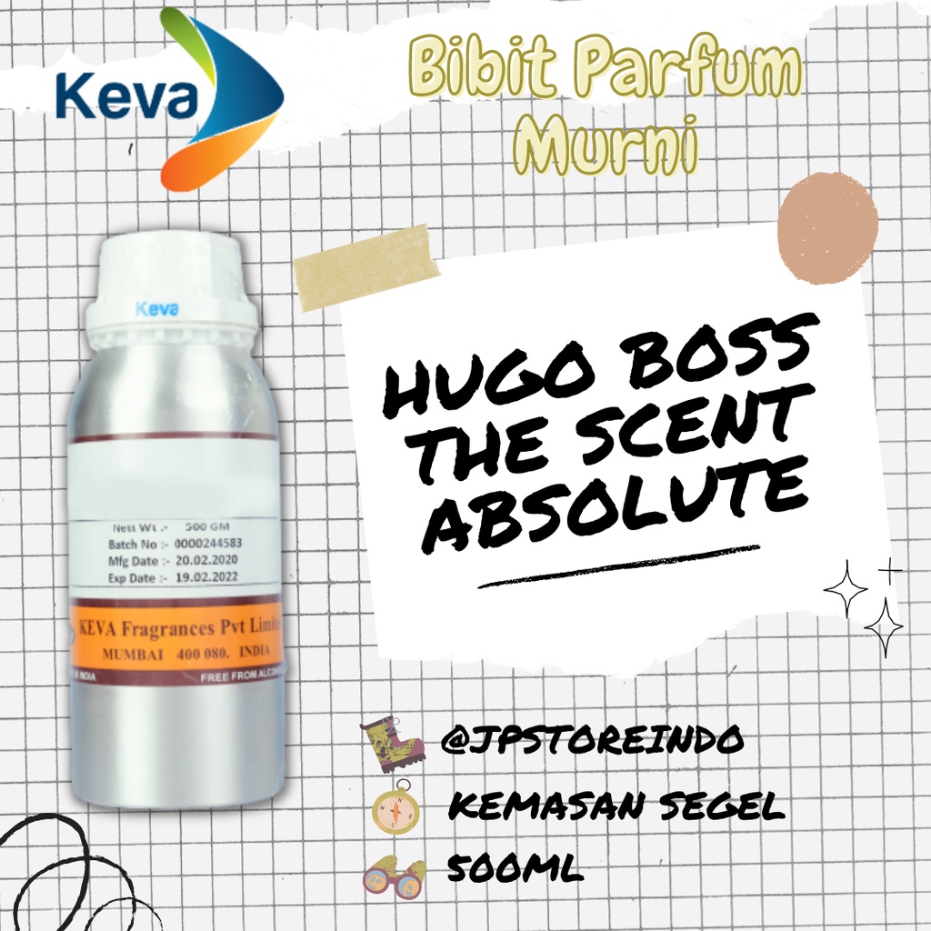 Parfum MURNI 500ml SEGEL HER FEELING inspired by HUGO BOSS THE SCENT ABSOLUTE // KEV@ PRODUCTS // BI