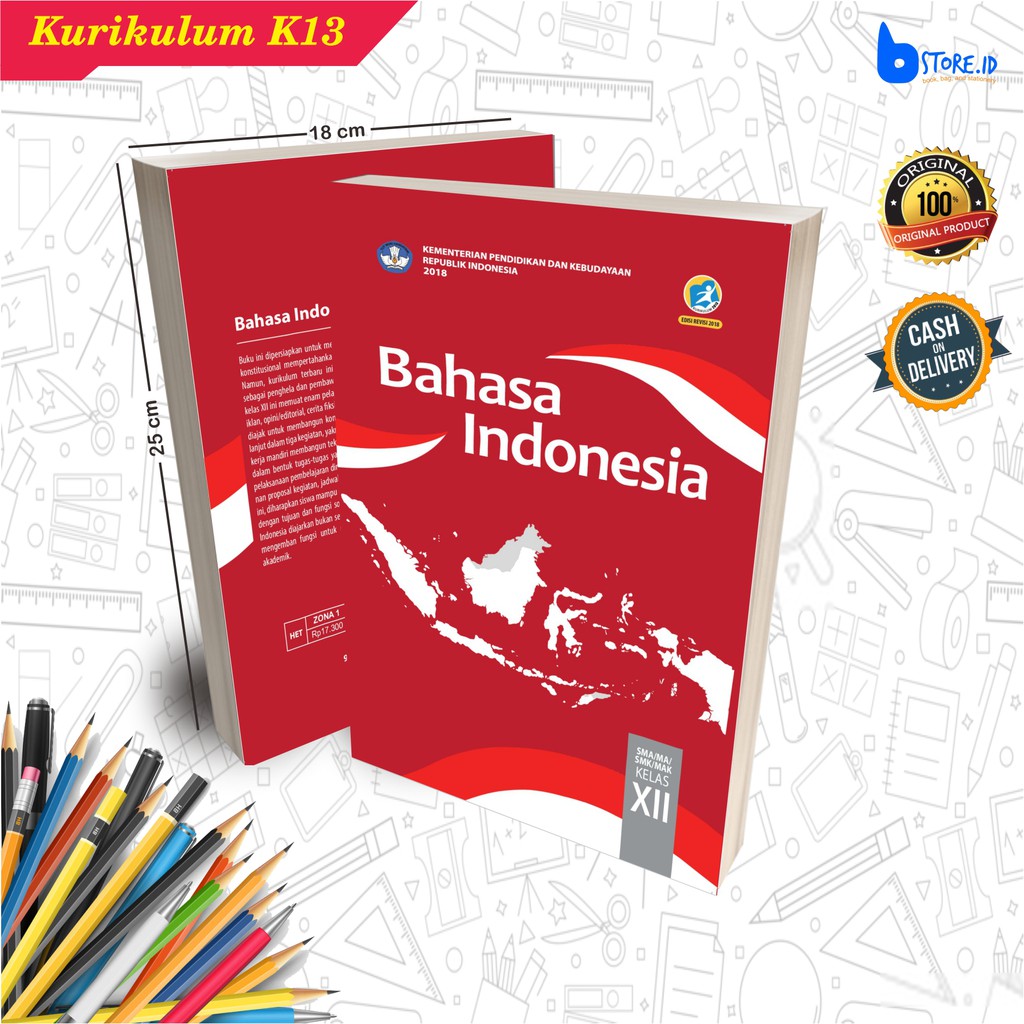 Jual Buku Ajar Siswa SMA Kelas 12/ BAHASA INDONESIA SEMESTER 1 DAN 2