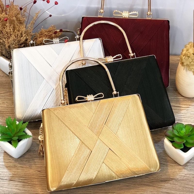 Tas Pesta ANGELINA Kondangan Wanita Import Clutch