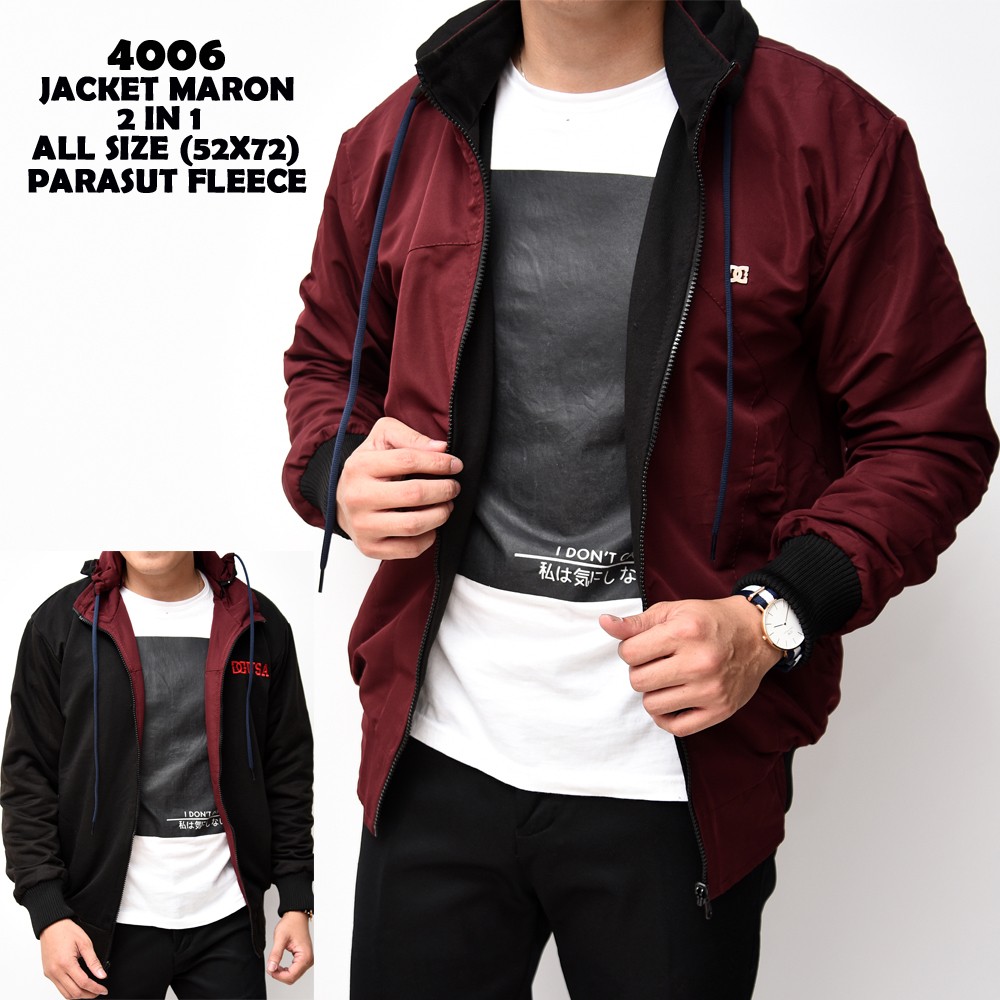 Freypv 4006 Jacket Maron 2 In 1 Jaket  TIDAK ADA UK XL ATAU 