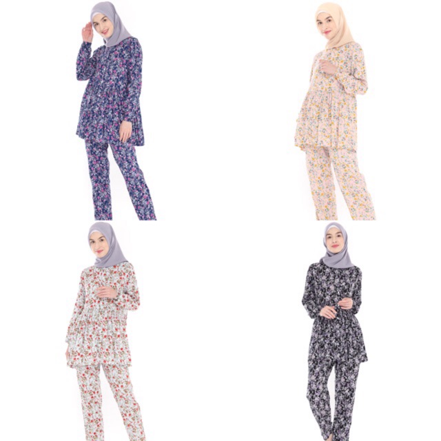 Piyama Khairani Rayon Viscose (Baju Tidur)