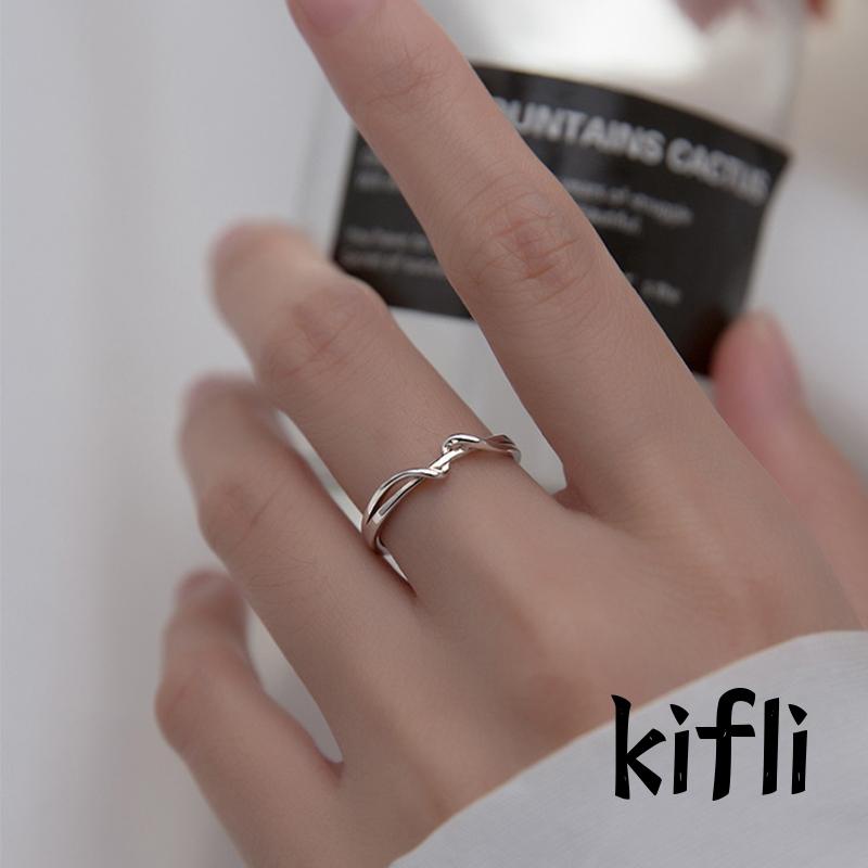 Cincin Jari Telunjuk Geometris,Model Terbuka,Untuk Wanita