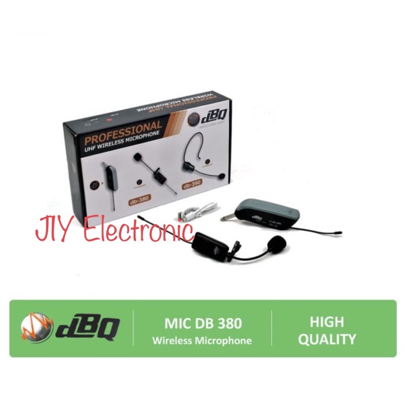 Mic Wireless DBQ 380 Jepit / Microphone Jepit Wireless