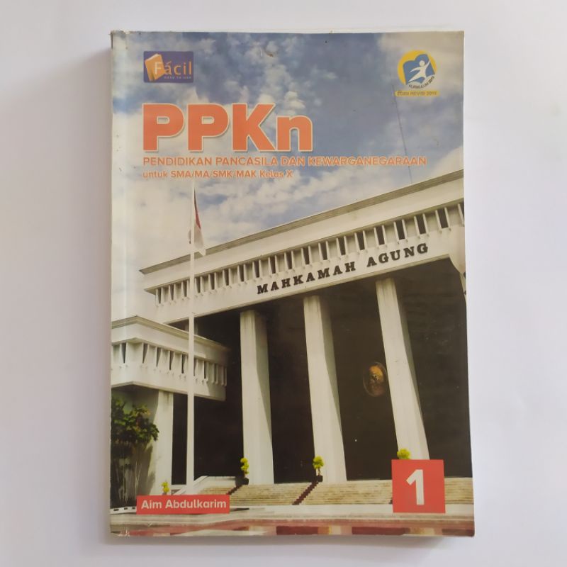 

[BEKAS DAN MURAH] Buku Ppkn untuk SMA/SMK/MAK Kelas X Facil K13 Edisi Revisi 2016