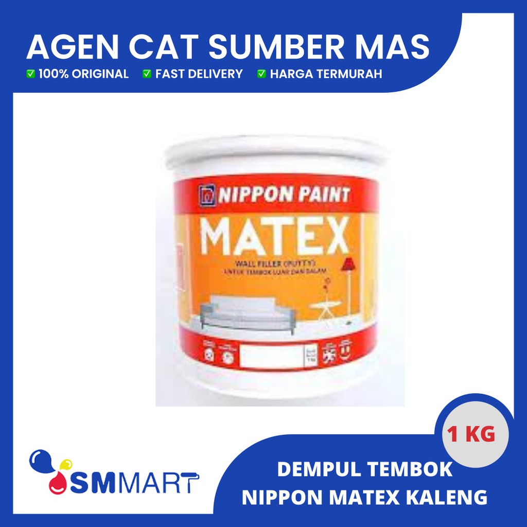  DEMPUL  MATEX PLAMIR TEMBOK  MATEX 1 KG MATEX WALL FILLER 