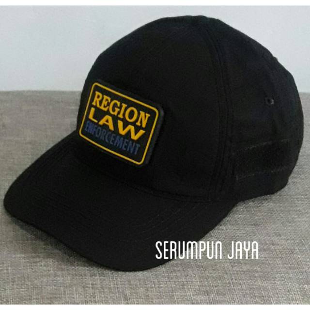 TOPI REGION LAW ENFORCEMENT - TOPI SATPOL PP - TOPI REGION LAW ENORCEMENT VELCRO HITAM