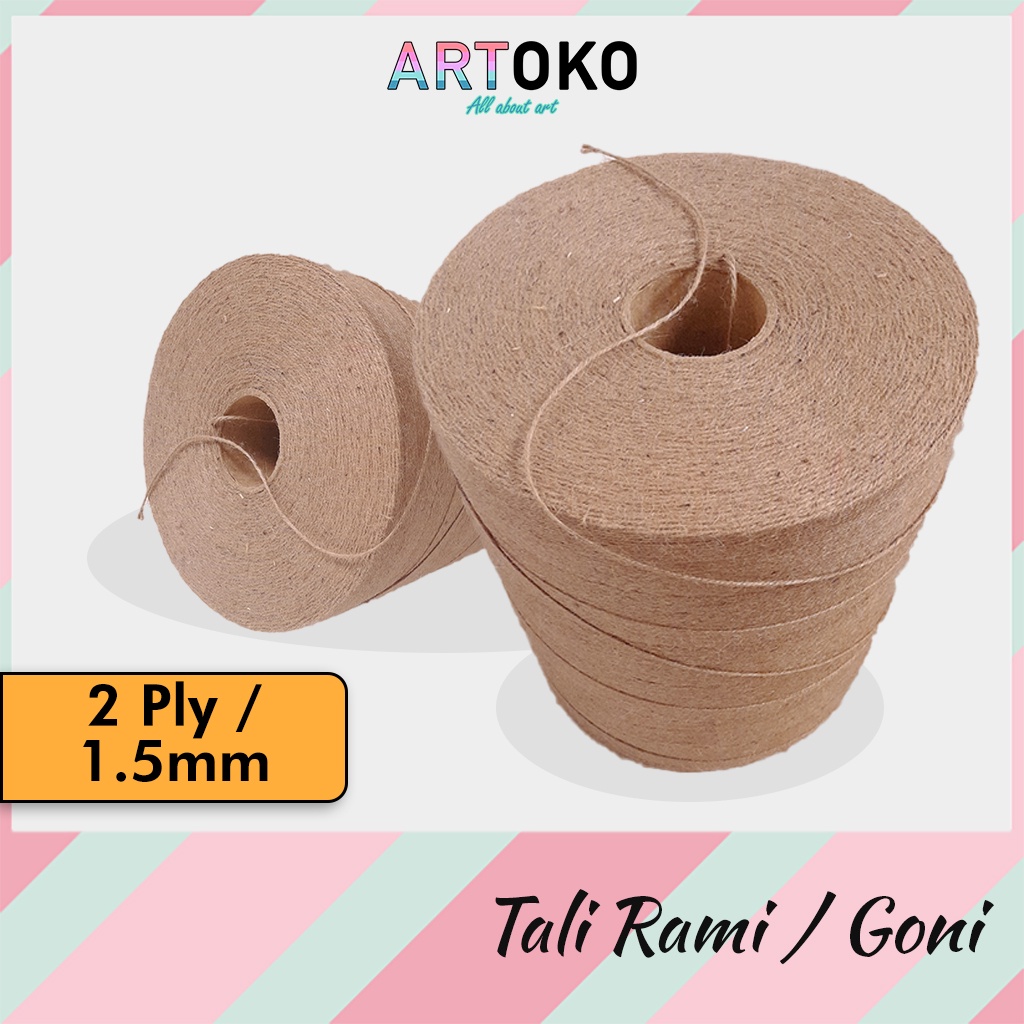 

Tali DEKORASI RAMI GONI JERAMI 2 Ply, tebal 1.5 mm