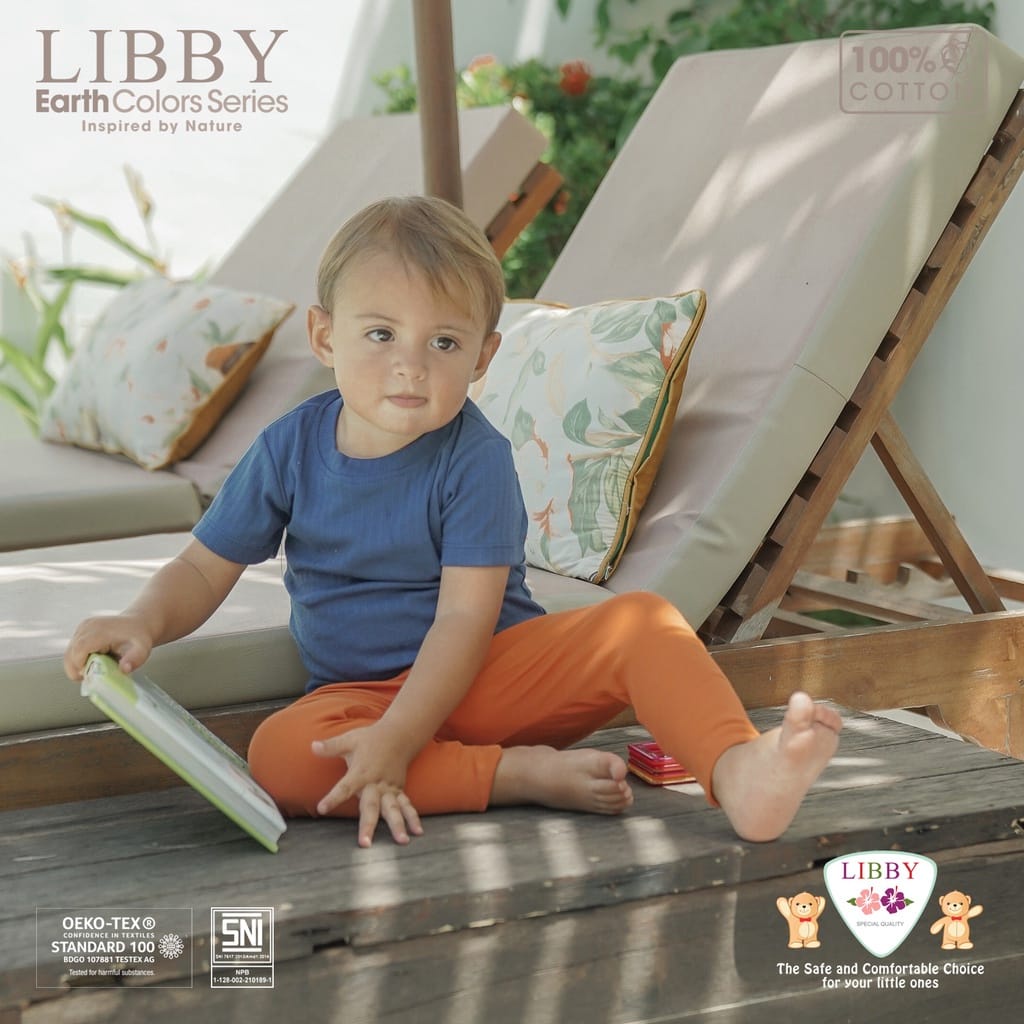 Legging Libby Earth Color Series 0-6 Tahun 100% Cotton Premium Arevyonlineshop Baju Bayi Celana Bayi