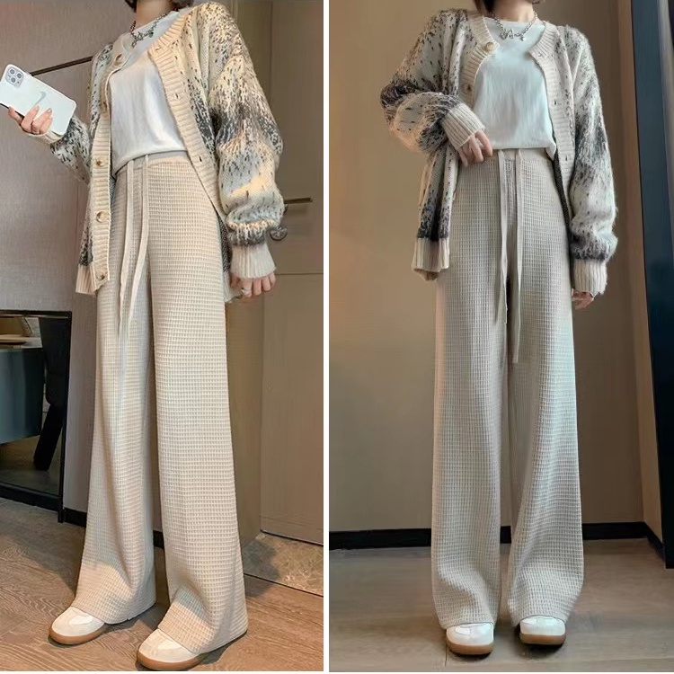 yikoo-Celana panjang pants wanita korean style celana casual aprikot