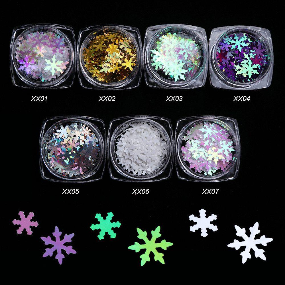 R-flower Nail Art Decor DIY Beauty Desain Xmas Warna Campur Dekorasi Natal 3D