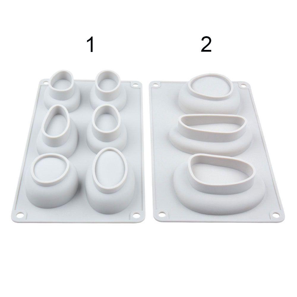 Solighter Pebbles Shape DIY Cookie Silicone Mold Dessert Mousse Cetakan Kue