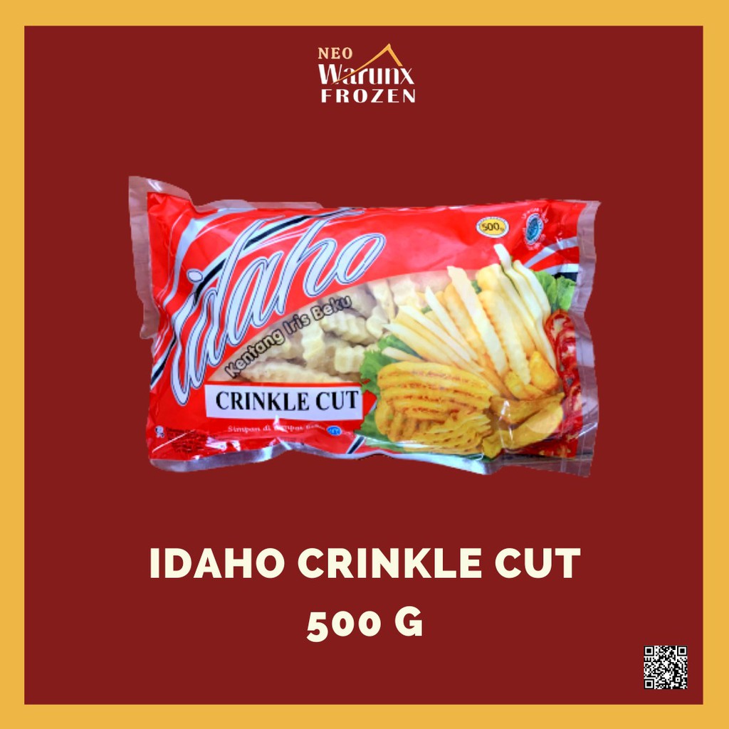 

Idaho Kentang Goreng Crinkle Cut Berat 500g [HALAL]