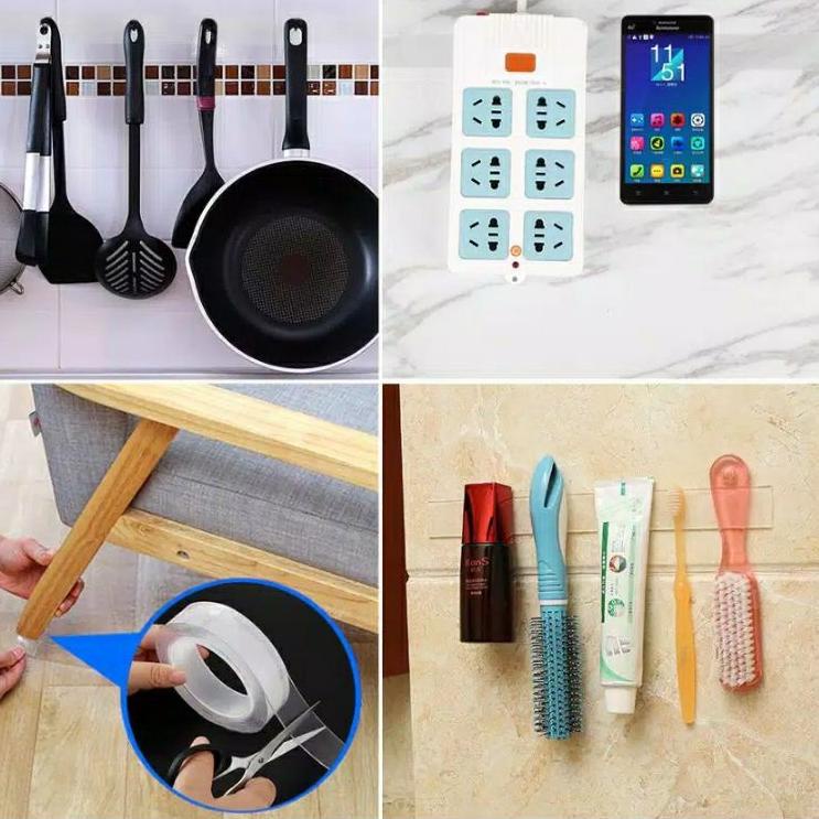 

CUMN ZIKI SHOP Isolasi Bolak Balik Super Kuat/ Double Tape Nano/ Lem Super Kuat ivxt642