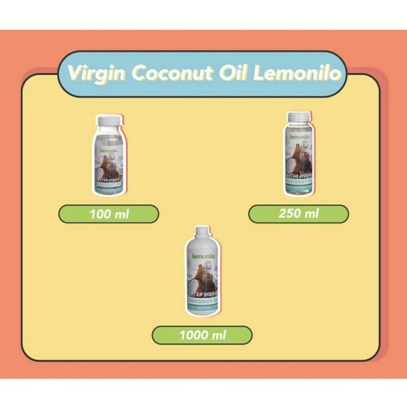 Lemonilo 100% Organic Extra Virgin Coconut Oil VCO