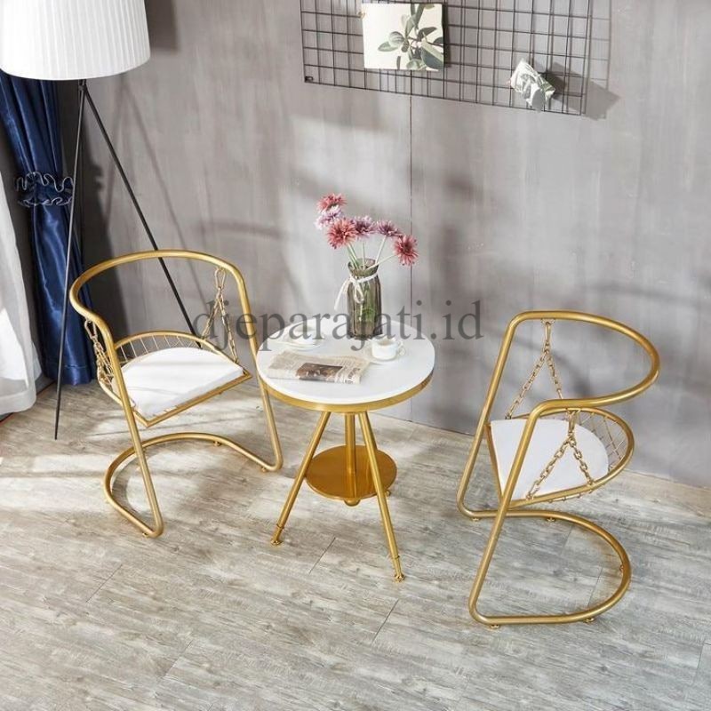 Kursi Makan Minimalis Modern Balkon Kursi Rumah Eropa Besi Tempa Kursi Ayun Kursi Ruang Kamar Tidur