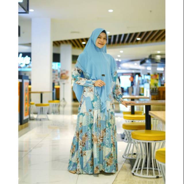 Gamis Set Dealova Biru