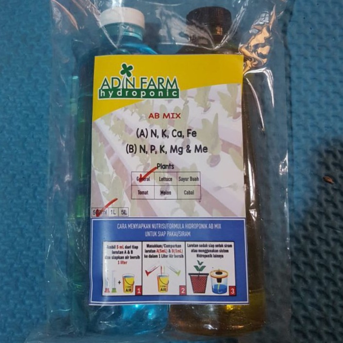 AB Mix Cair 1000ML Nutrisi Semua Jenis Tanaman Hidroponik