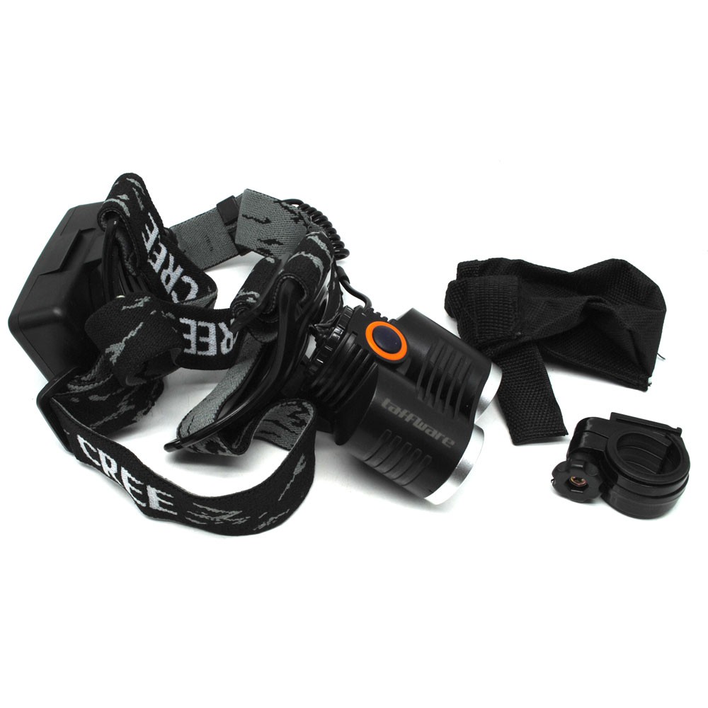 Senter Headlamp LED CREE XPE T6 800 Lumens - TaffLED - Black