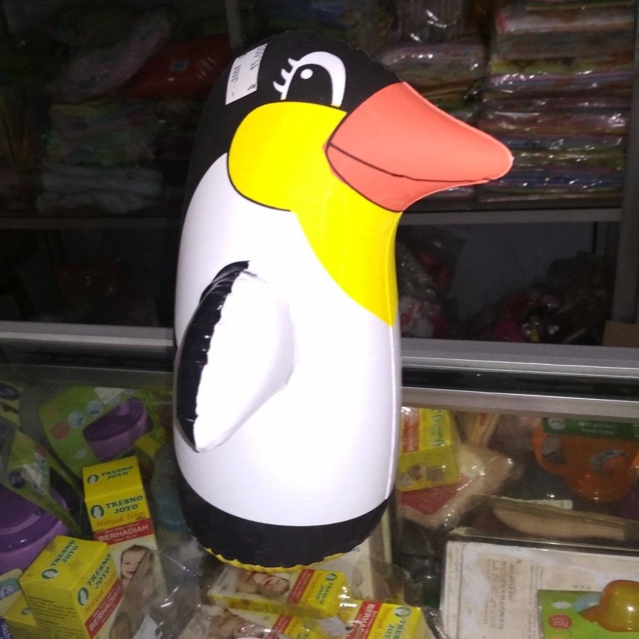 EMY balon tinju pinguin kecil 35cm mainan anak bayi baby samsak toys