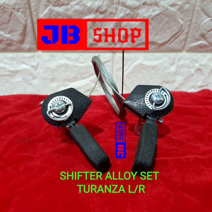 Unik SHIFTER DERAILLEUR OPERAN GIGI SEPEDA SET ALLOY KANAN KIRI 2 BH Berkualitas
