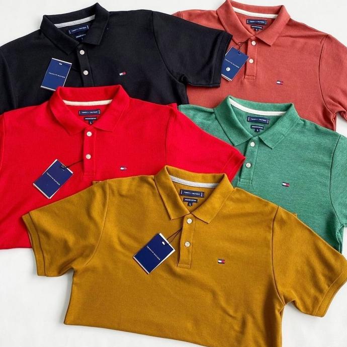 kaos polo tommy hilfiger original baju kerah pria branded ori murah
