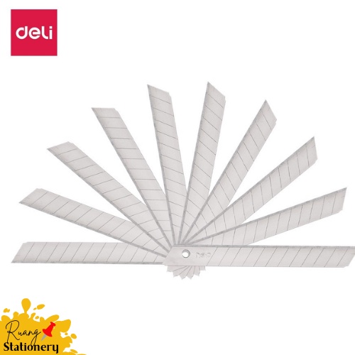 

DELI W40651 Cutting Blade Isi ulang cutter isi cutter anti karat per 1 tube