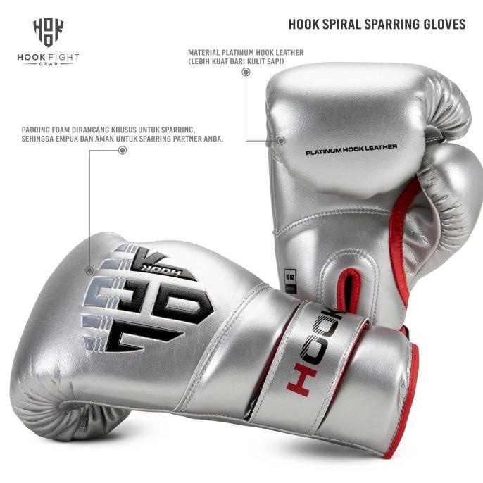 Sparring Gloves Hook Spiral, Sarung Tinju Sparring, Sarung Tinju Hook