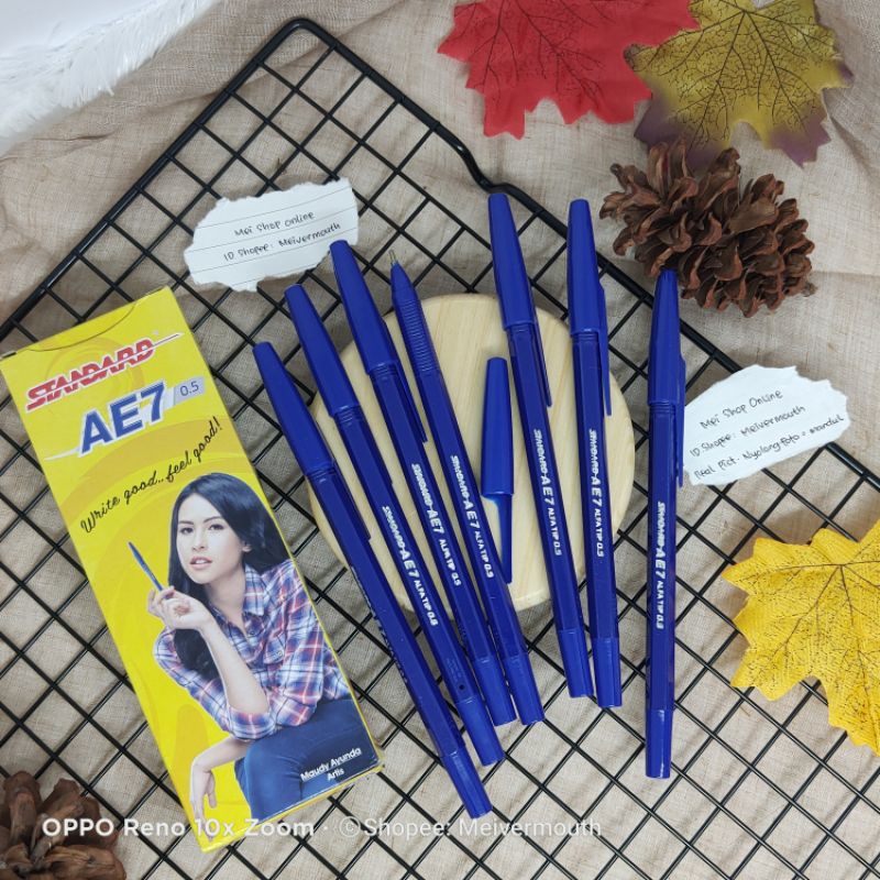 

Pulpen Standard AE7 Biru isi 12 pcs