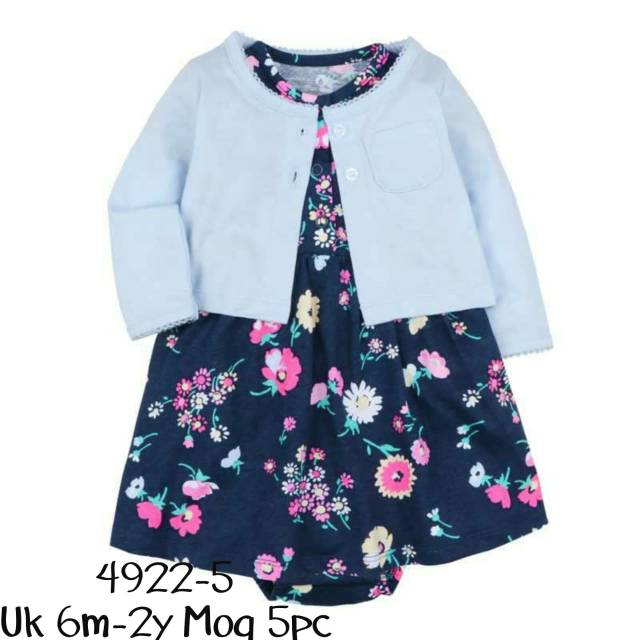 Set Cardigan bayi  CarterLove SNI/ dress romper bayi/ baju bayi import