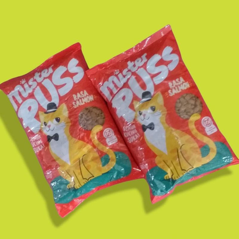 Mr. Puss Cat Food 500 gram Salmon dan Tuna